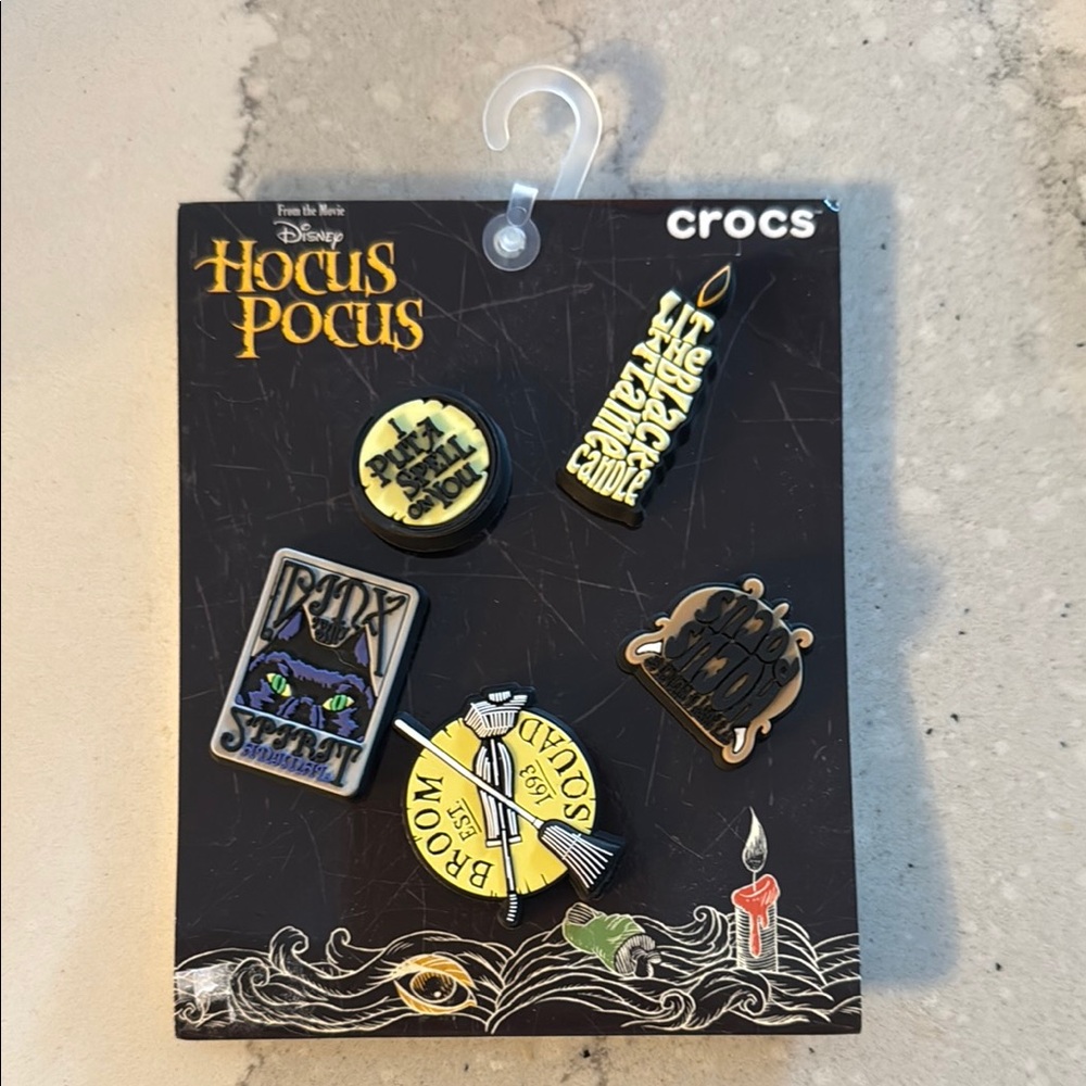 NEW! Disney Hocus Pocus Crocs Jibbitz Charm Set